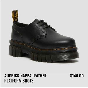 Dr. Martens Oxford platform audick nappa leather